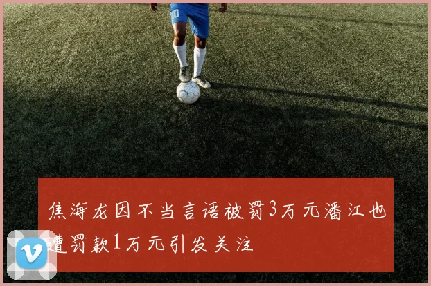 焦海龙因不当言语被罚3万元潘江也遭罚款1万元引发关注